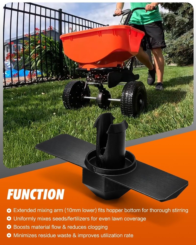 Upgraded Agitator Replacement for Echo RB-60 Broadcast Spreader, Improves See...