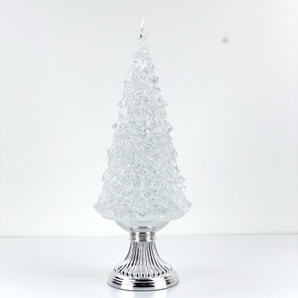 Hobby Lobby Light Up Glitter Christmas Tree Snow Globe