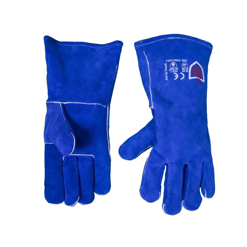 Flame/Heat Resistant Welding Gloves - Polycot Lining - 1 Pair X-Large