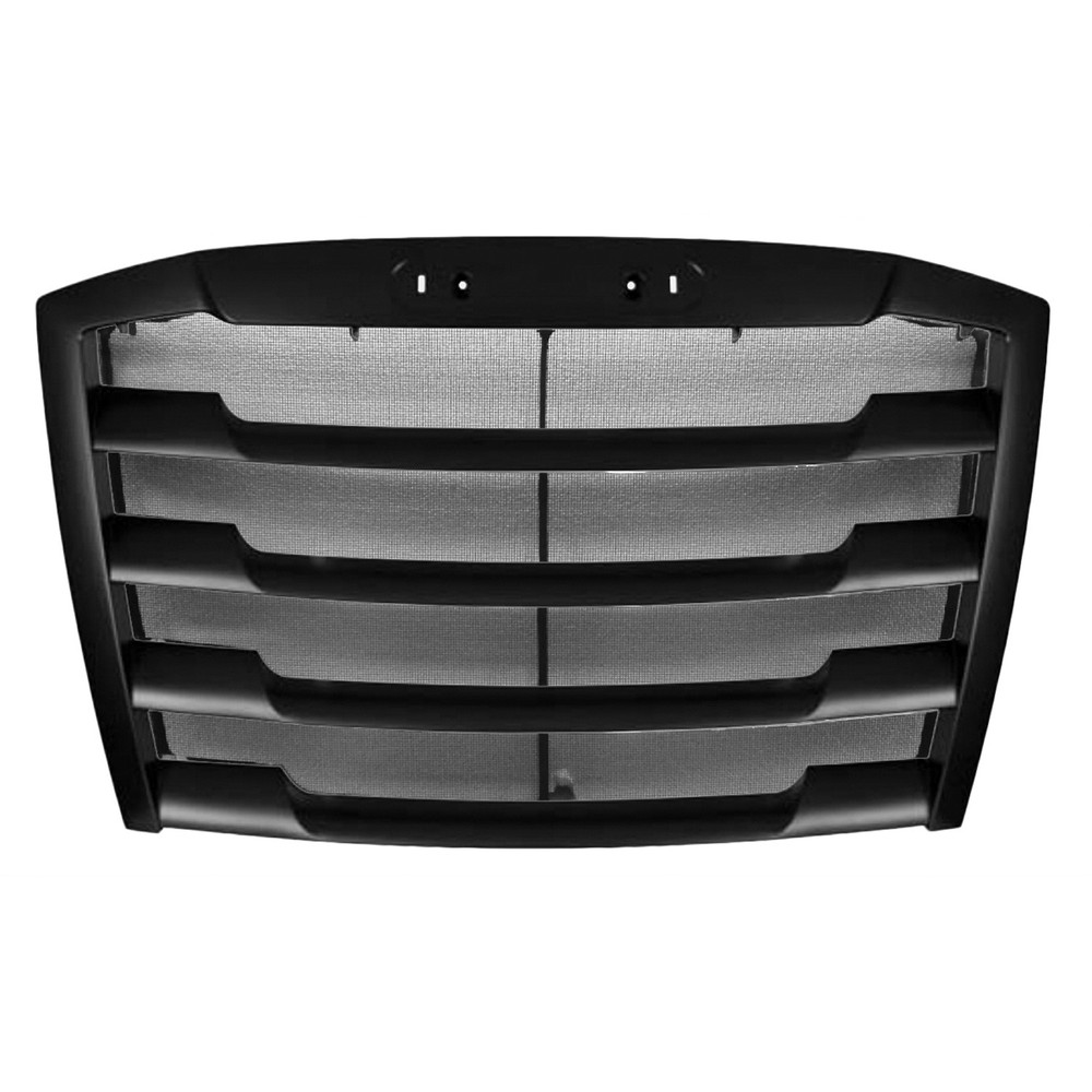 FRONT GRILLE; WITH BUG SCREEN; SATIN BLACK