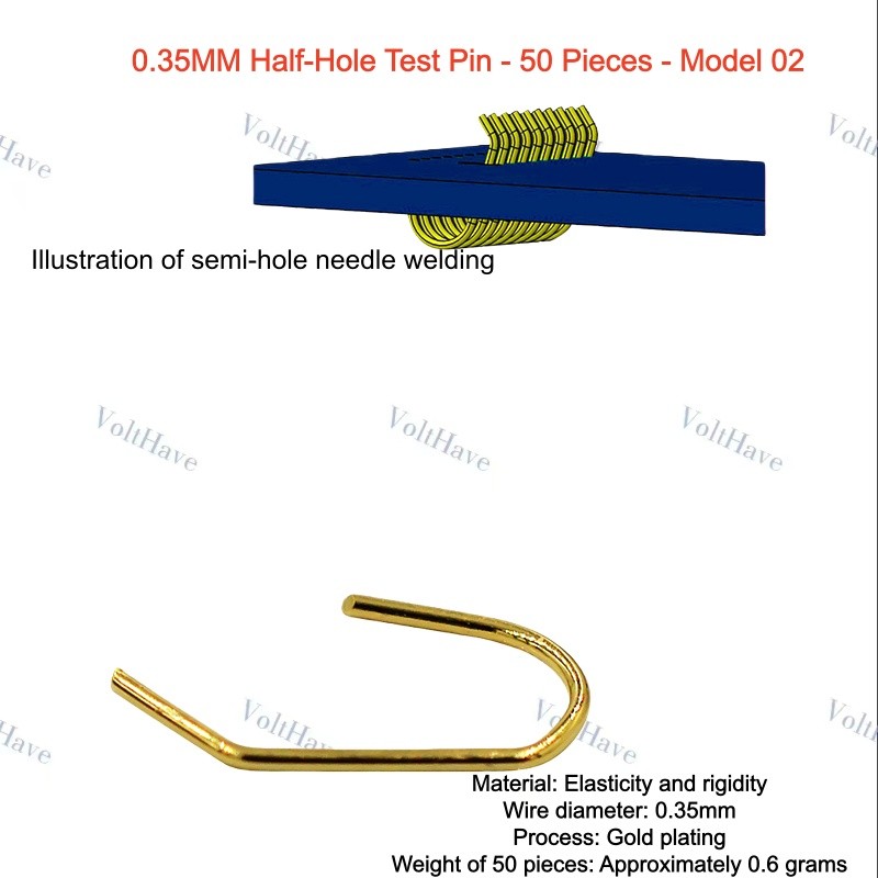 50PCS ESP8266 Test Board Module, Programmer, 0.35MM Half-hole Test Pins Model 02