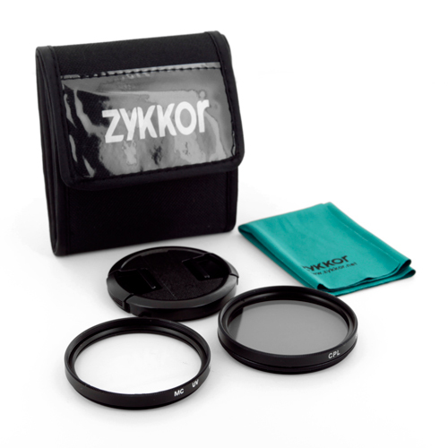 52mm CPL/MCUV Circular Polarizer Filter Kit and Cap