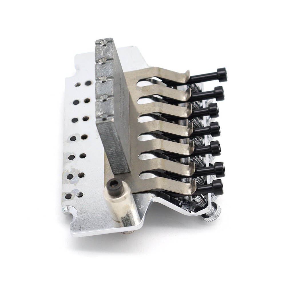 7 Strings Chrome Electric Guitar Bridge Double Locking System Tremolo Bridge
