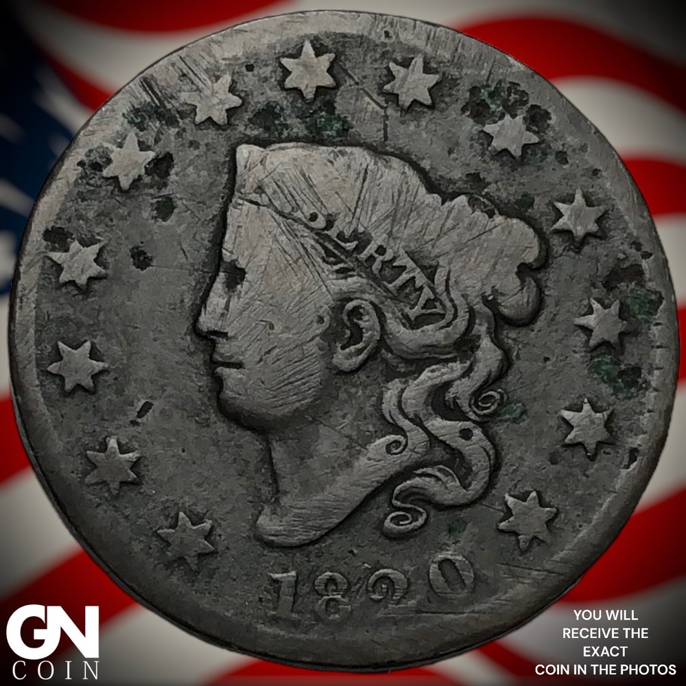 1820 Coronet Head Large Cent  M4862