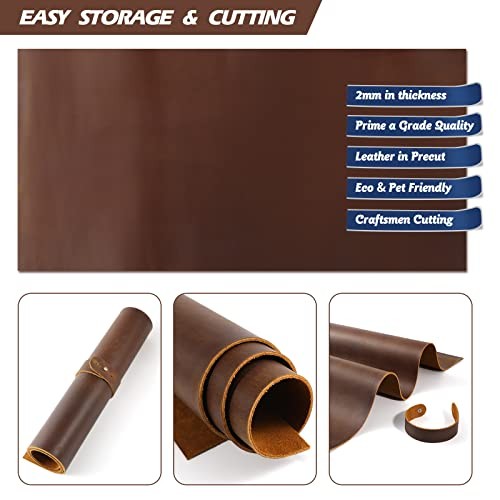 12''X24'' Genuine Leather Sheets for Crafts Full Grain Leather Tooling