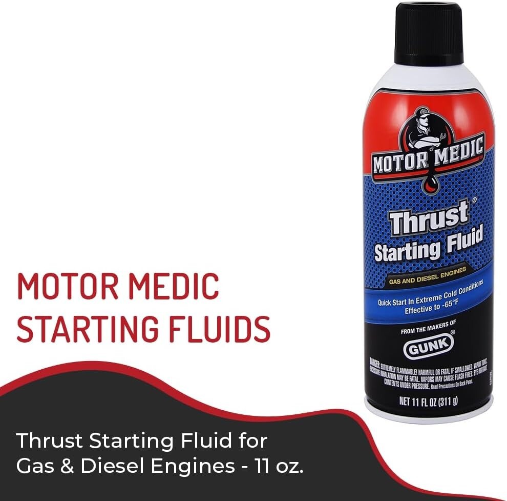 Motor Medic M3815 11 Oz Thrust Cold Temperature Engine Starting Fluid Aerosol
