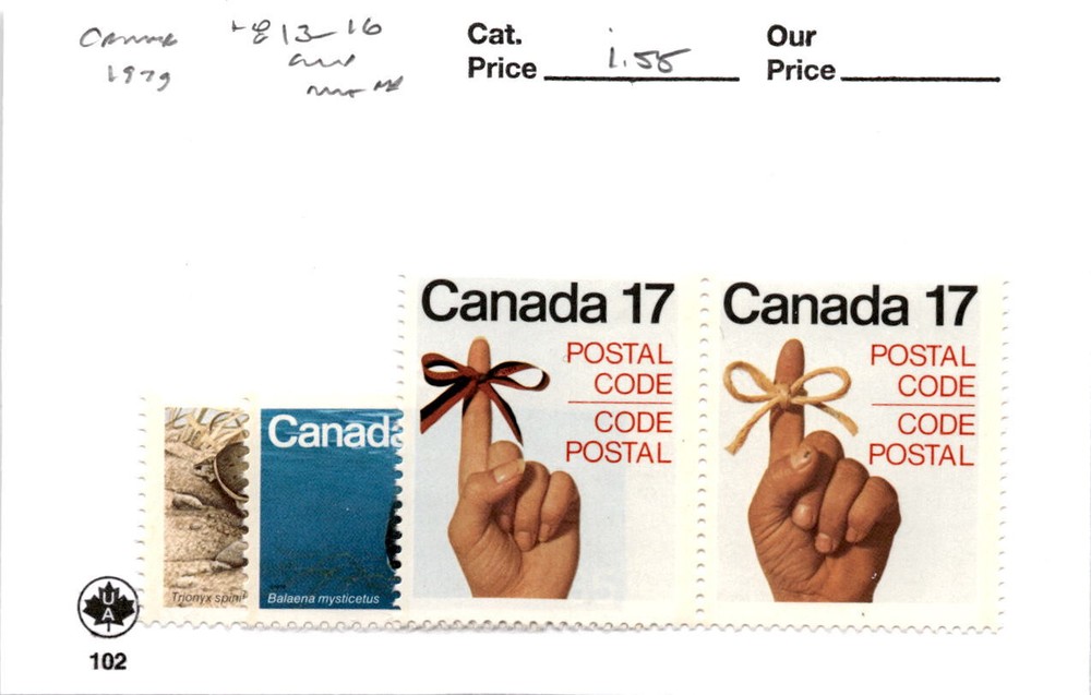Canada, Postage Stamp, #813-816 Mint NH, 1979 (AC)