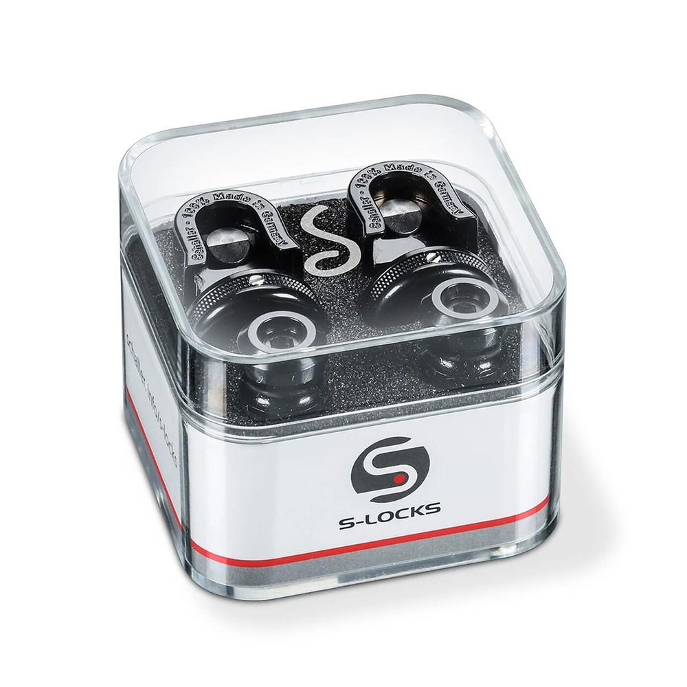 Schaller S-Locks Strap Lock System in Black Chrome
