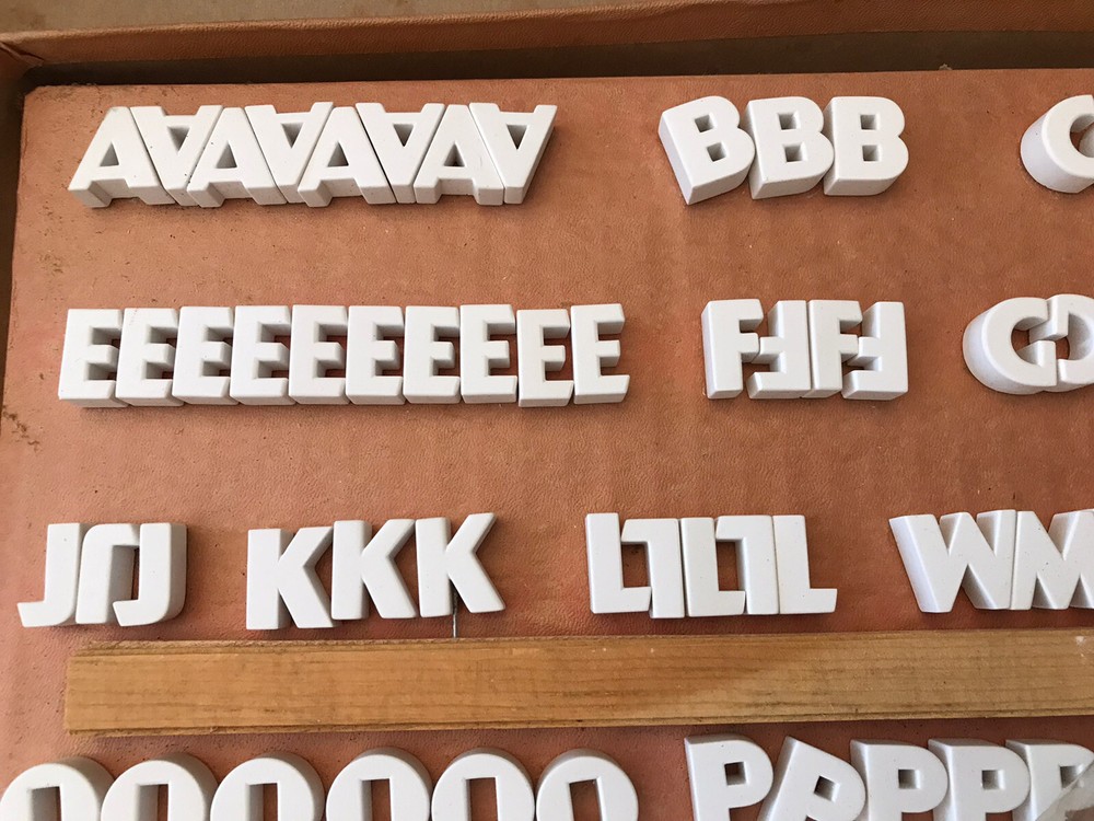 Vintage Titling Letter Set