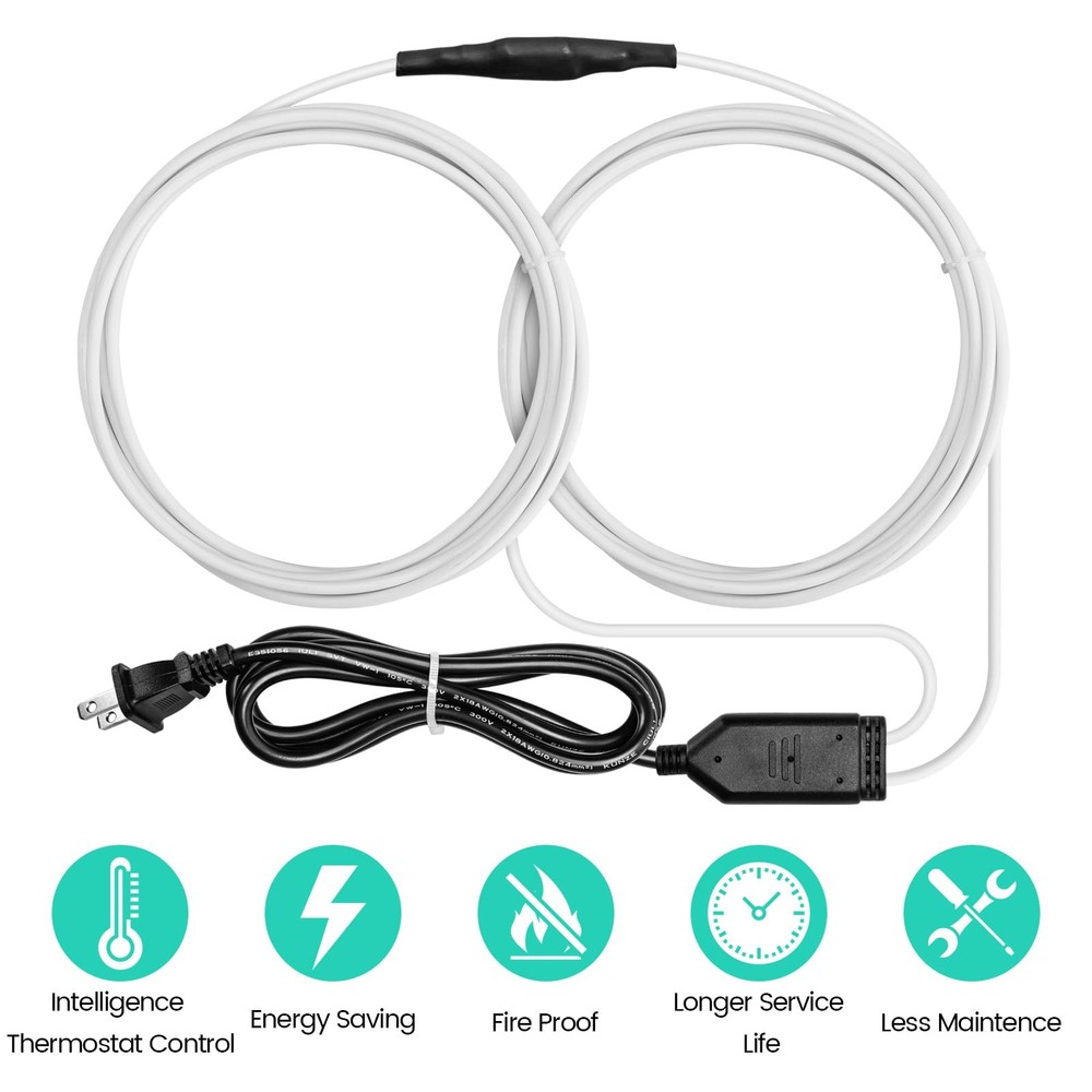 Soil Heating Cable, 26 ft Electric Warming Cable for Garden, Cold Frame, Keep...