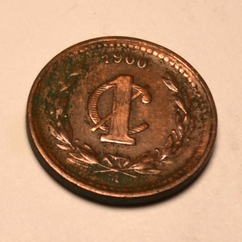 1900 Mexico 1 centavo