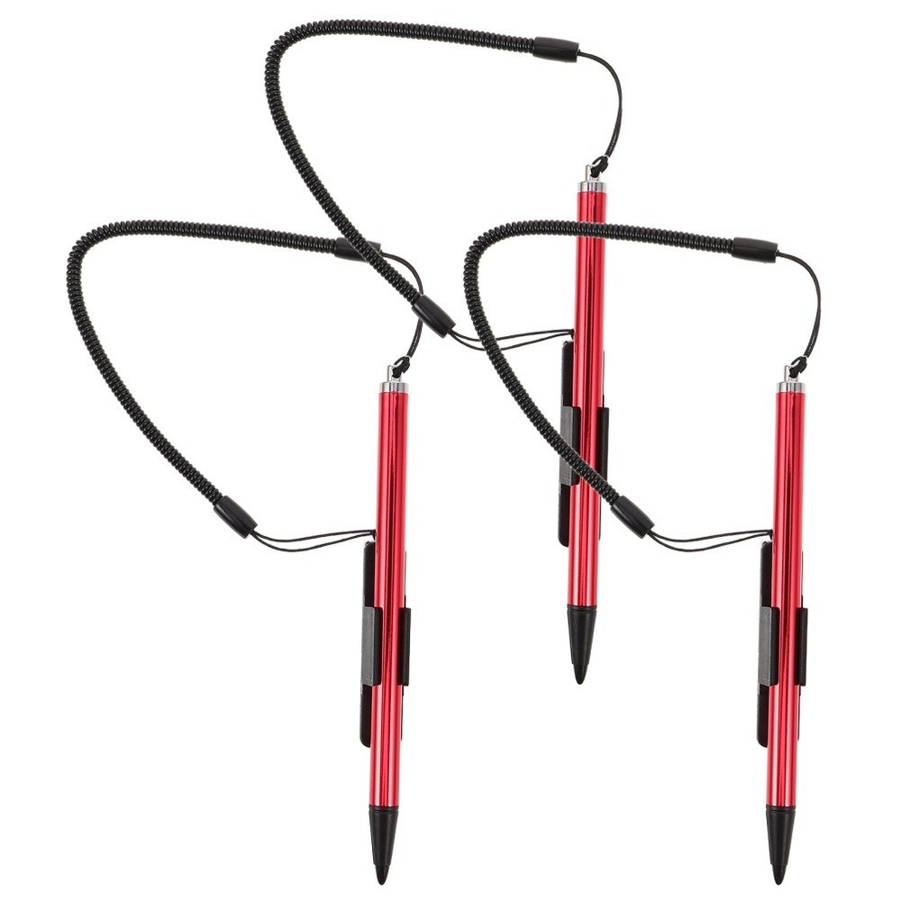 3 Pcs Tablet Pen Stylus with Tether Mobile Phone Pens Handwriting