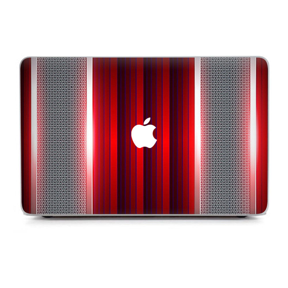 Skin Wrap for Macbook Air 11 Inch, Red Metal Pattern Screen