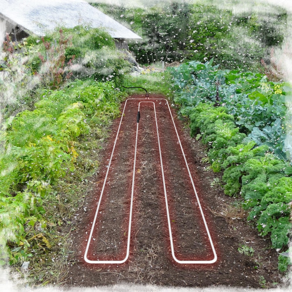 Soil Heating Cable, 26 ft Electric Warming Cable for Garden, Cold Frame, Keep...