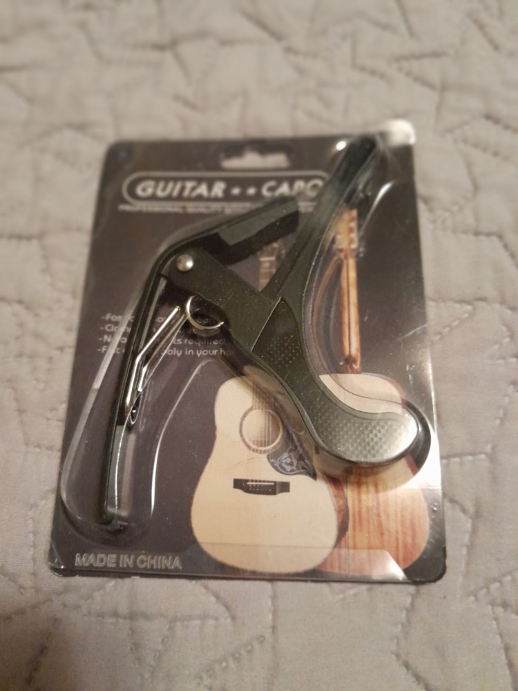 Guitar Capo, Black, For 6 String Guitar Accessory New