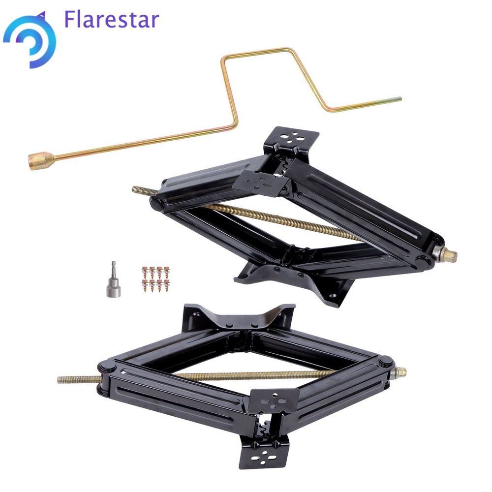 Camper RV Trailer Stabilizer Leveling Scissor Jacks with Handle 5000lbs