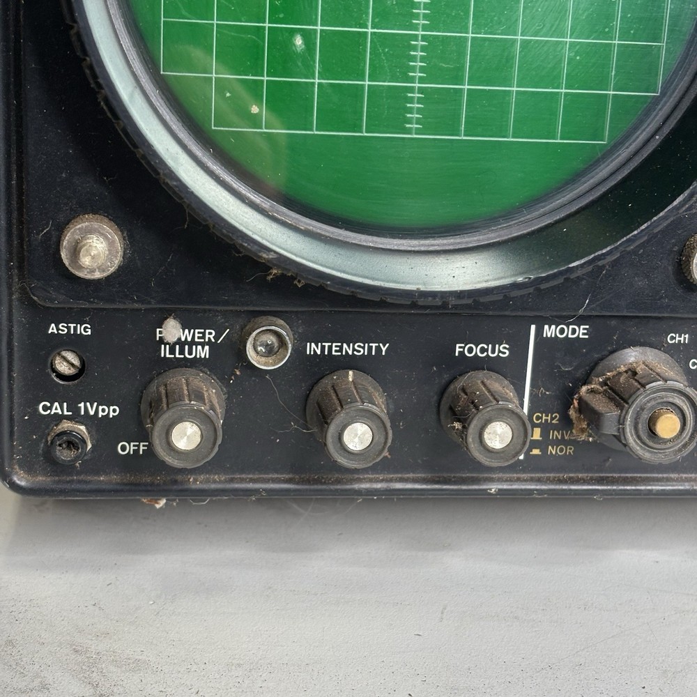 Vintage B&K BK Precision 1470 Dual-Trace Analog Oscilloscope Untested