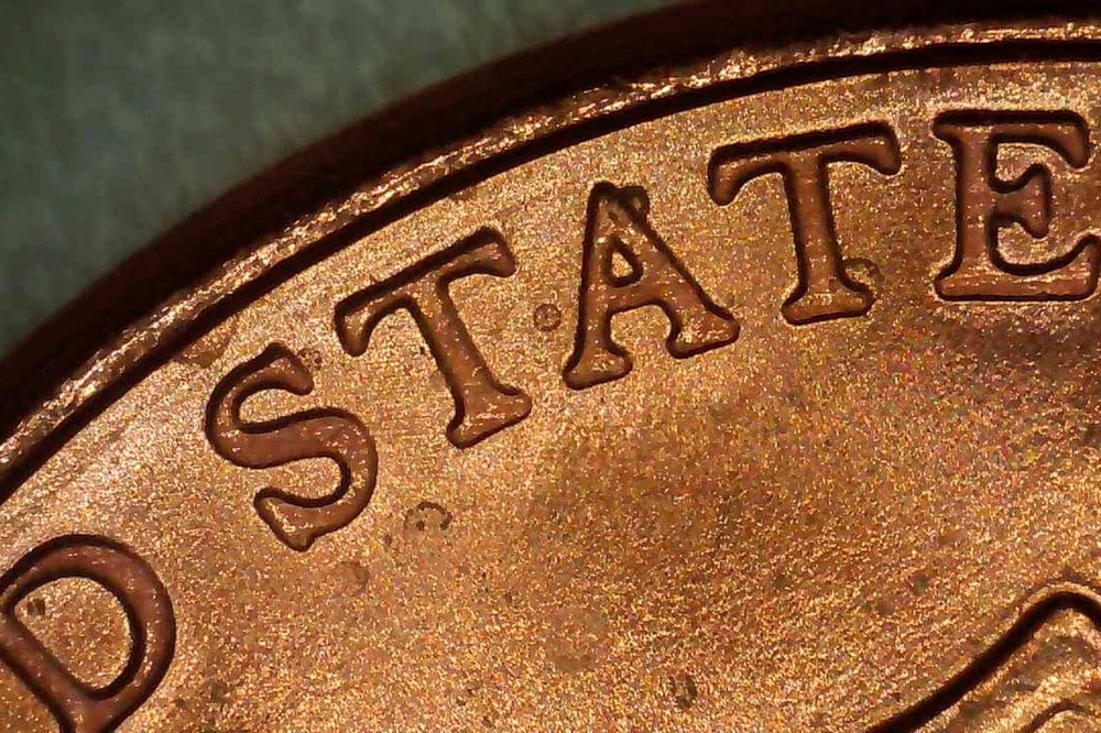 Multi Error Coin - 2023 P Lincoln Cent - Die Chips Doubling Grease Shield Penny
