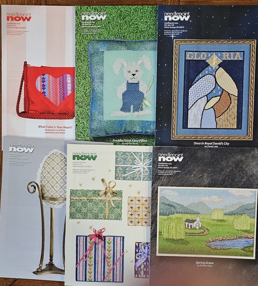 6 Needlepoint Now Magazine Issues Jan-Dec 2007