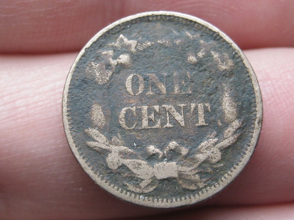 1858 Flying Eagle Penny One Cent- Small Letters, Fine/VF Details