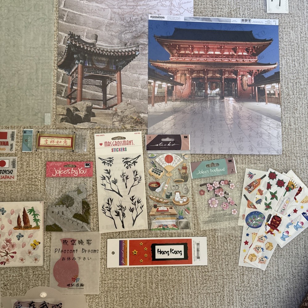 ASIA Themed Embellishments Kit