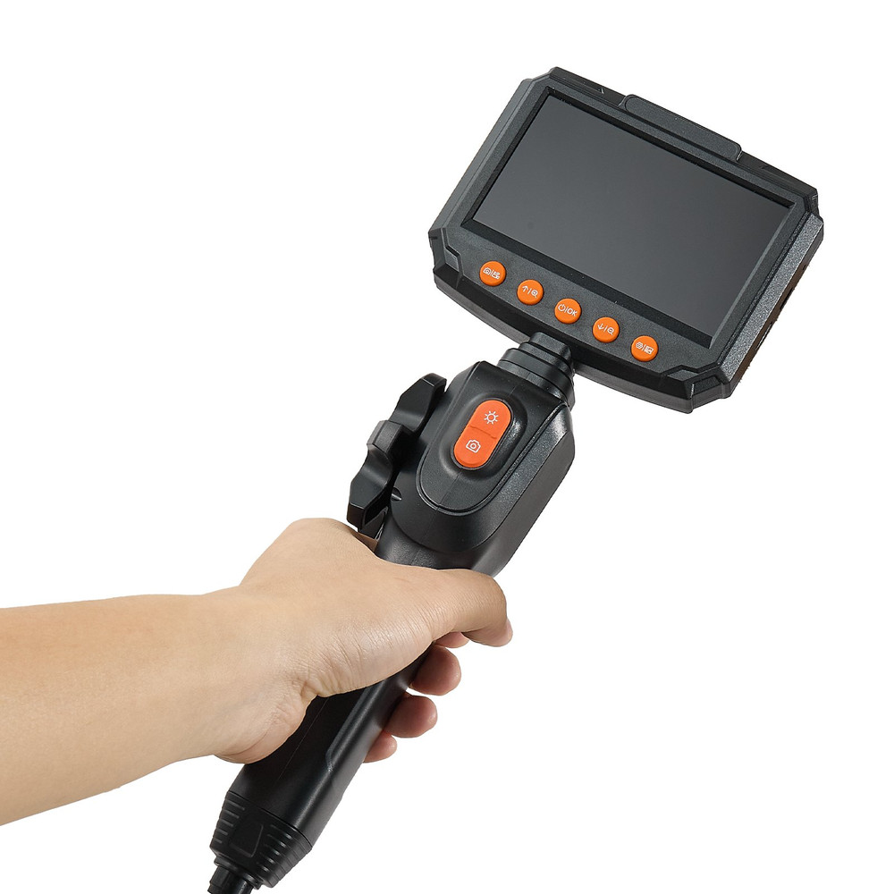 Articulating Borescope Camera with Light, Mechanical Equipment (4.9FT Cable)