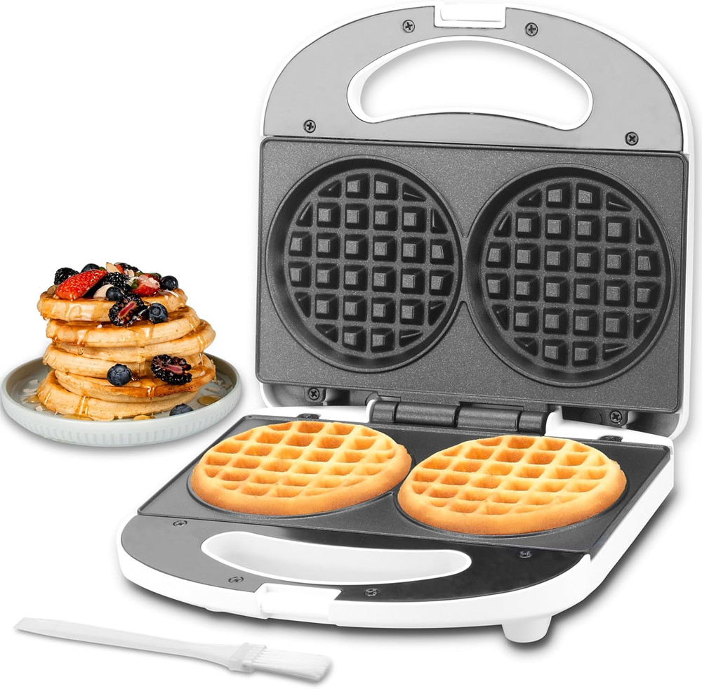 Double Mini Waffle Maker Machine, Chaffle Maker, Waflera Electrica, Small Waffle