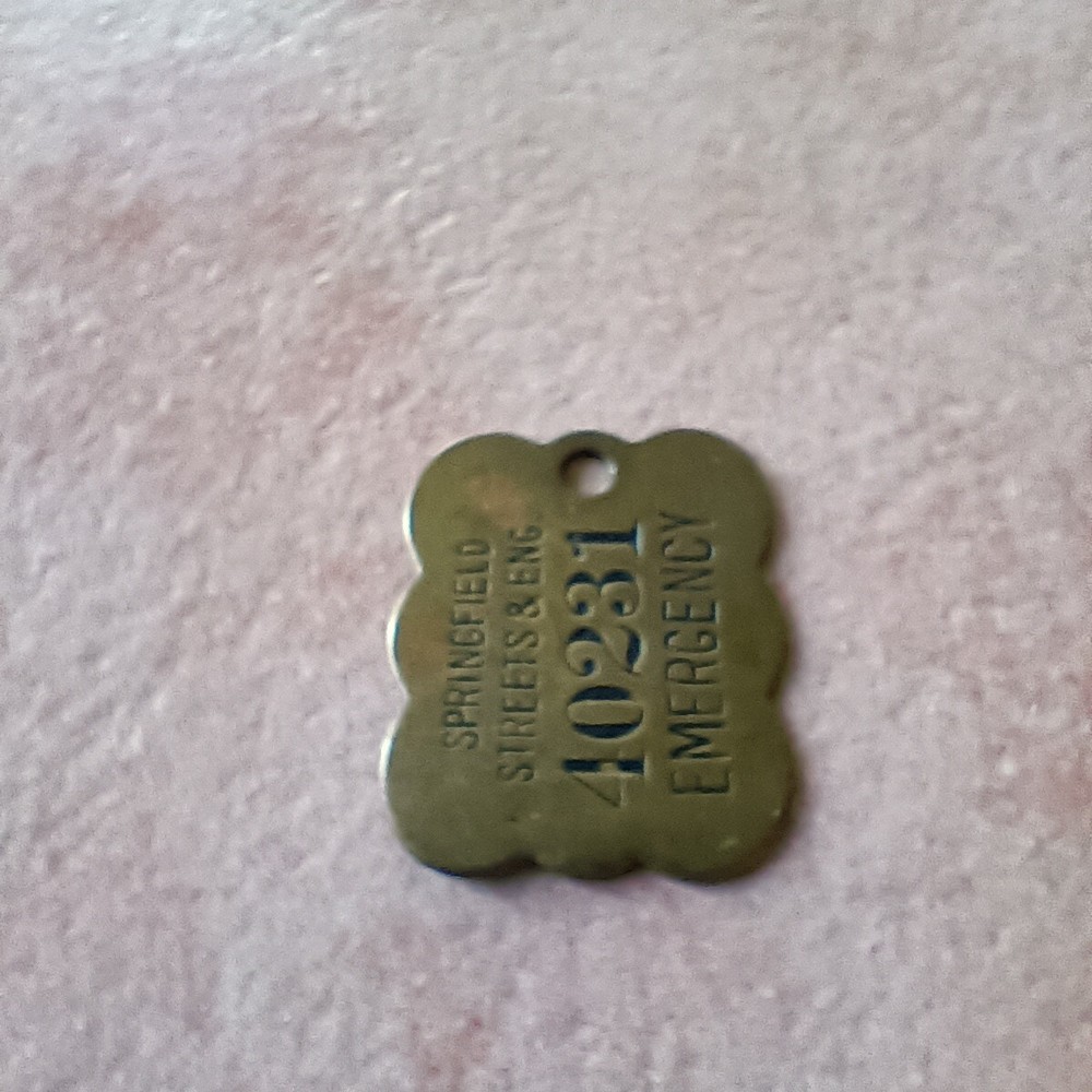 Springfield Streets And Engineering Emergency Tag