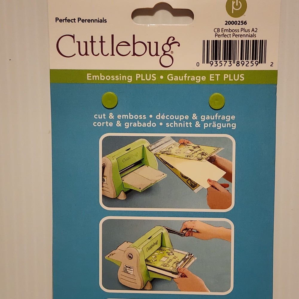 Cuttlebug Embossing Folder Embossing Plus Cut & Emboss PERFECT PERENNIALS