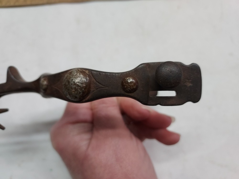 single Spur - RIGHT - Fixed Button - Chap Guard - star marked - listing #506254
