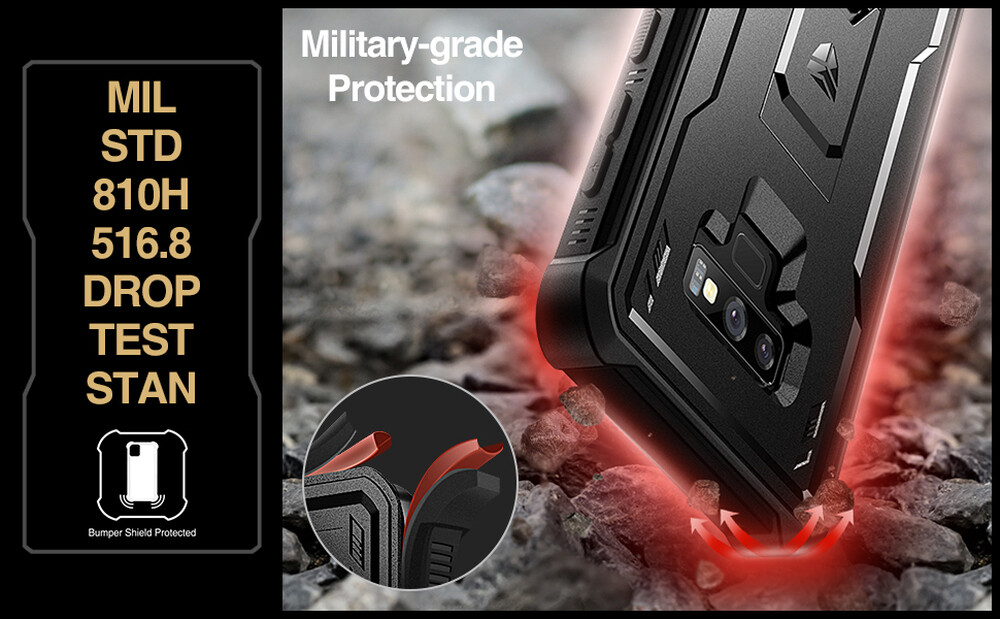 DEXNOR Case for Samsung Galaxy Note 9, Full-Body with Built-in Screen Protector
