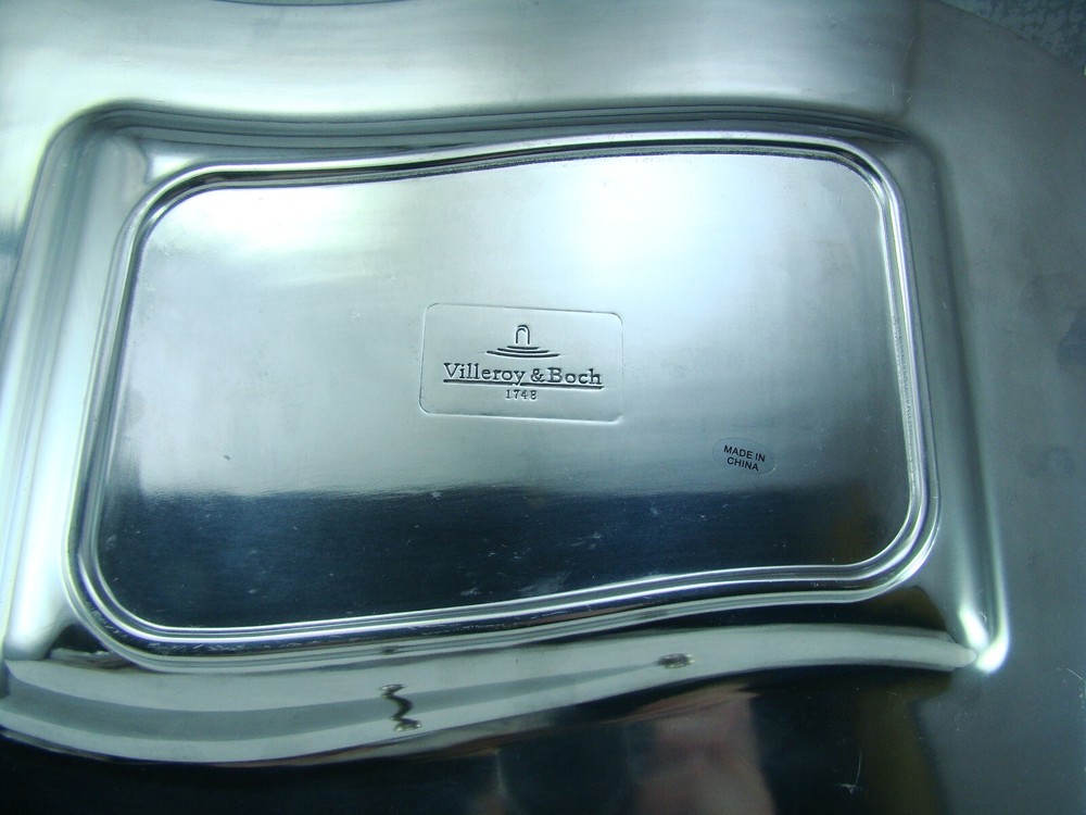 Villeroy & Boch Metalware NEW WAVE 15" Rectangular Tray Platter(s)