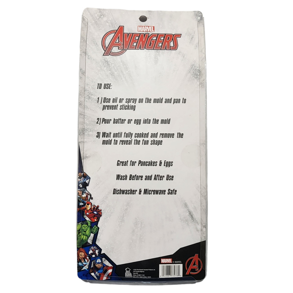 Marvel Avengers Silicone Pancake and Egg Breakfast Molds