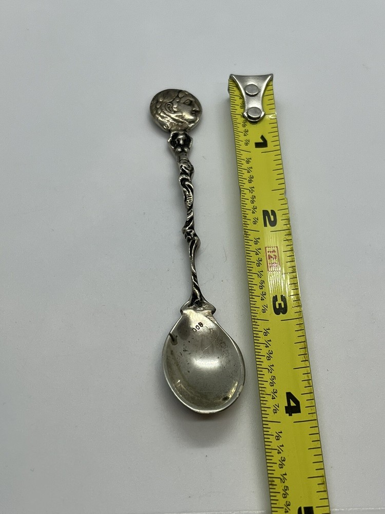 Vintage 800 silver small decorative spoon
