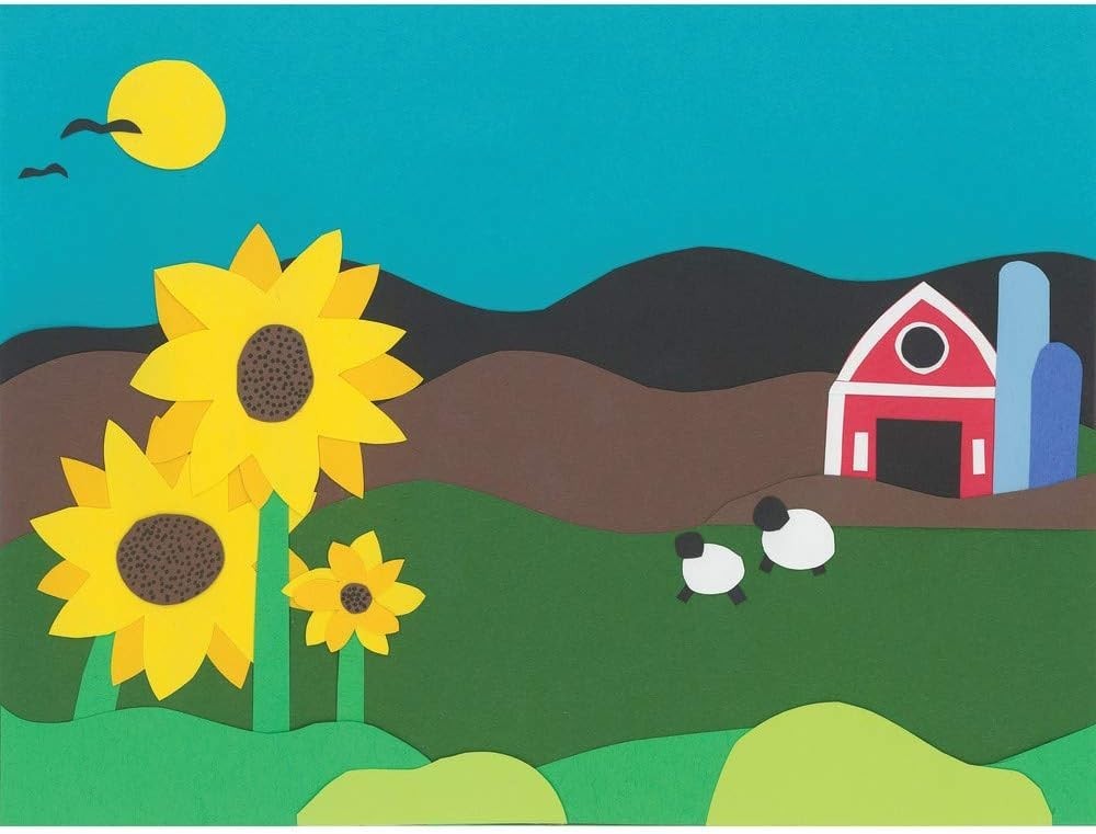 Versatile 10-Color Construction Paper Pack - 50 Sheets for Creative Projects
