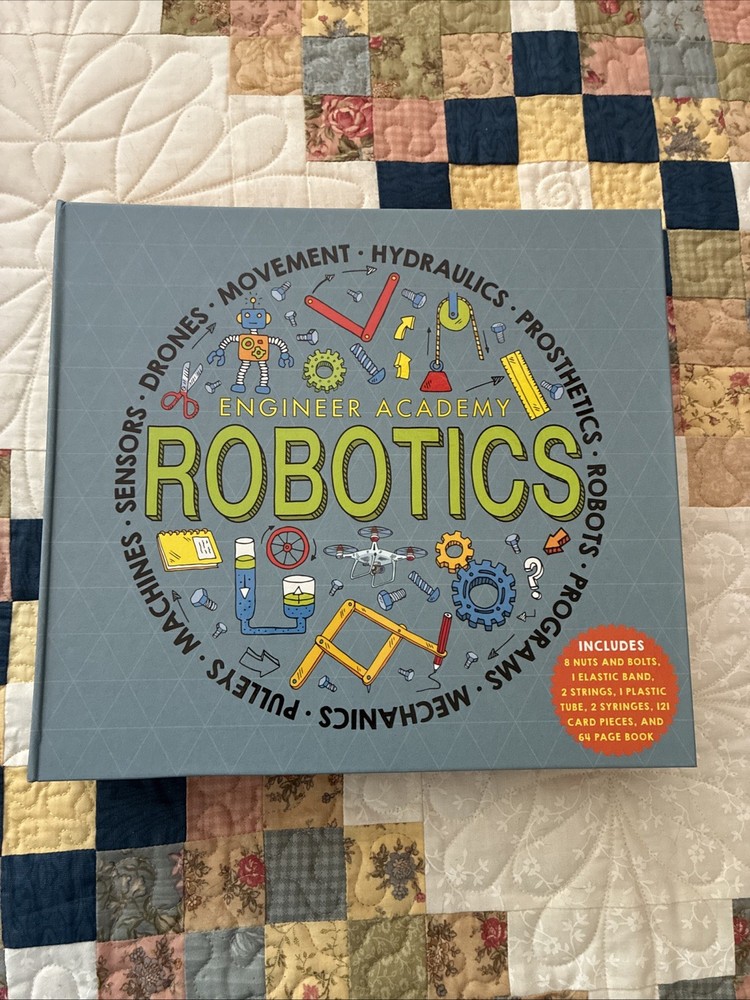 Engineer Academy ROBOTICS Maker Kit and 64-Page Science Book