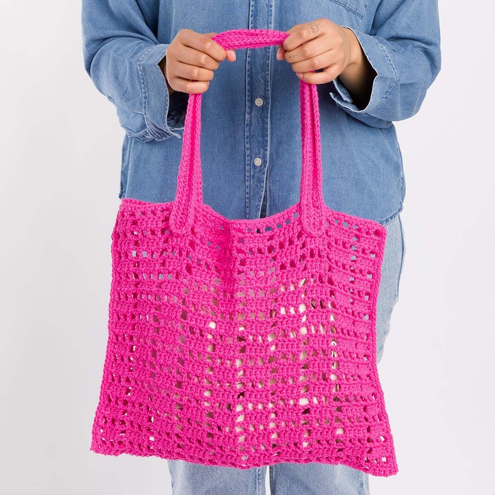 Lily® Fresh Mesh Tote Bag Crochet Kit