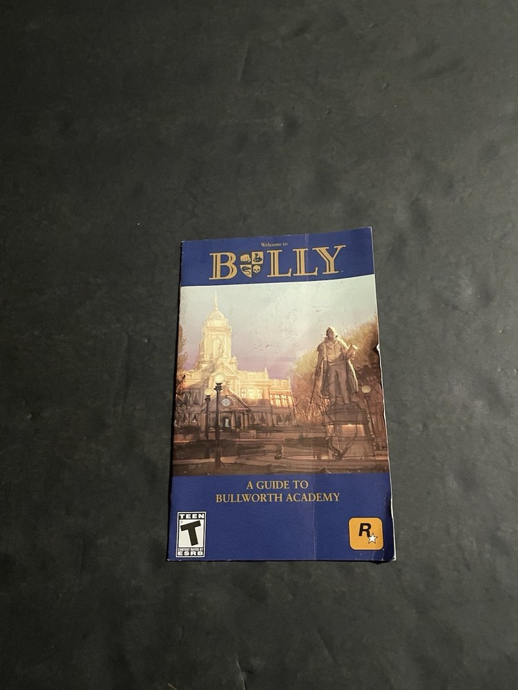 Bully ps2 Manual Only