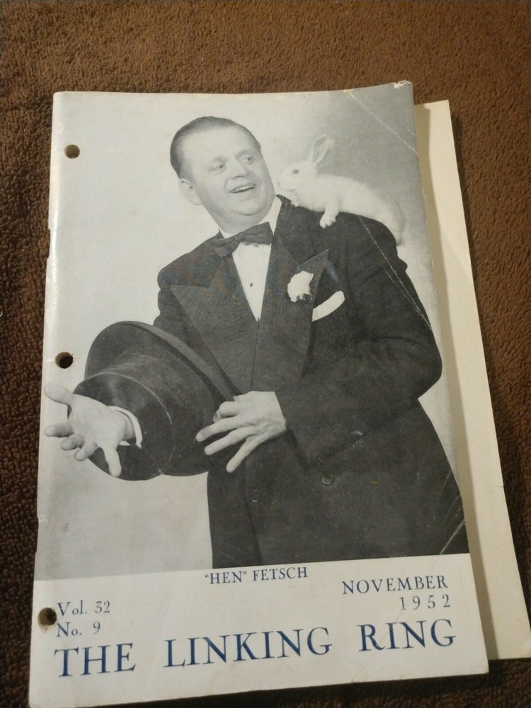 Hen Fetsch Linking Ring 1952 Issue Walter Coleman Ring Parade