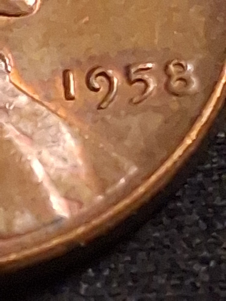 1958 Lincoln Wheat Cent Error L on Rim