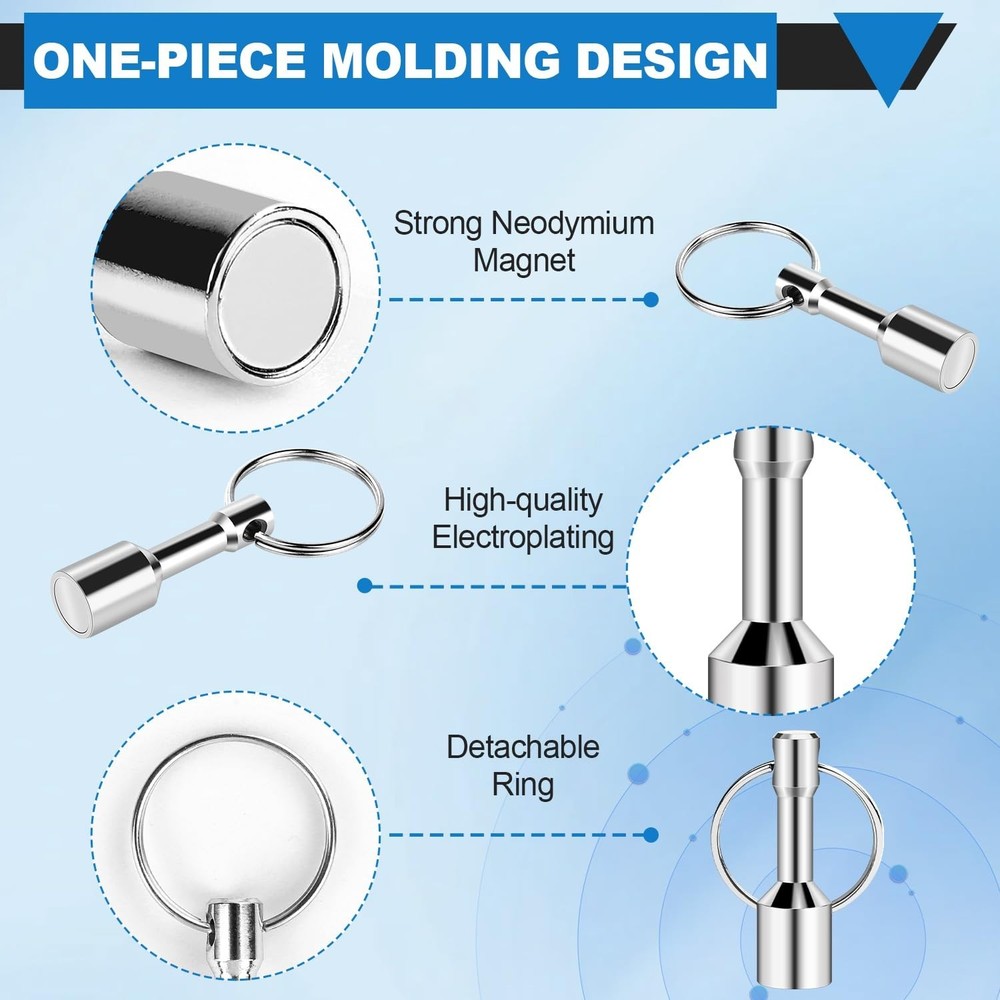 Portable Pocket Magnet Keychain - Essential Tool for Precious Metal Testing