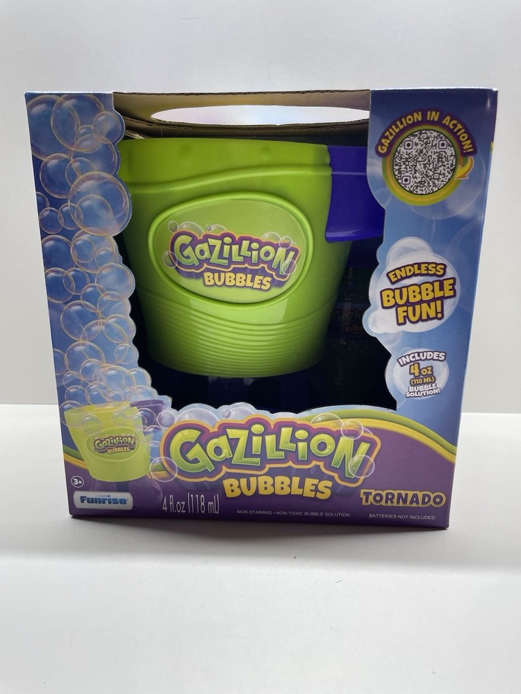 Gazillion Bubbles Tornado Machine Kids Outdoor Bubble Maker w/ Solution New