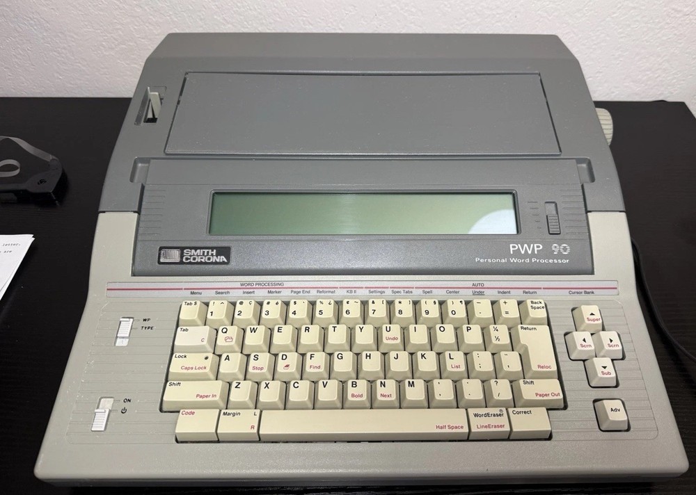 Smith Corona PWP 90 Personal Word Processor Tested Works VG Needs Ribbon