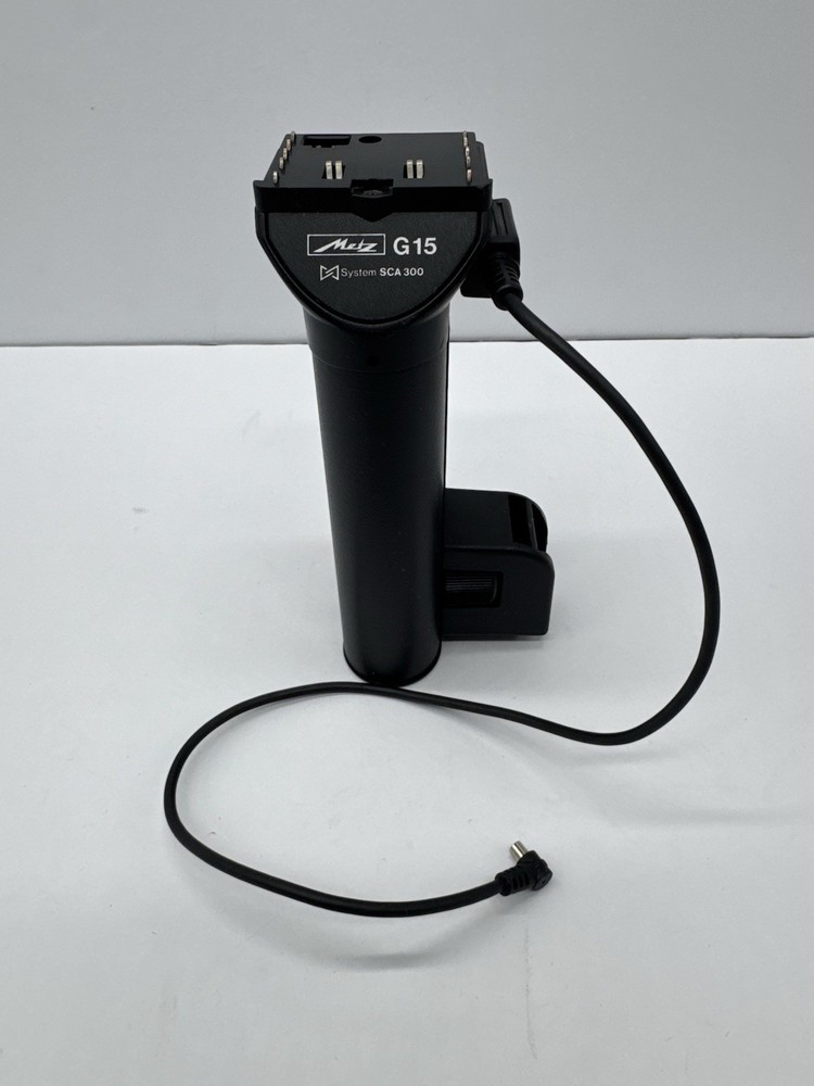 Metz G15 Flash Handle Bracket SCA 300 System Tested Working w/ Cable