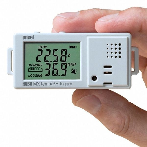 Hobo Mx1101 Data Logger, Temp. Range -4 Degrees To 158 Degrees F, Relative
