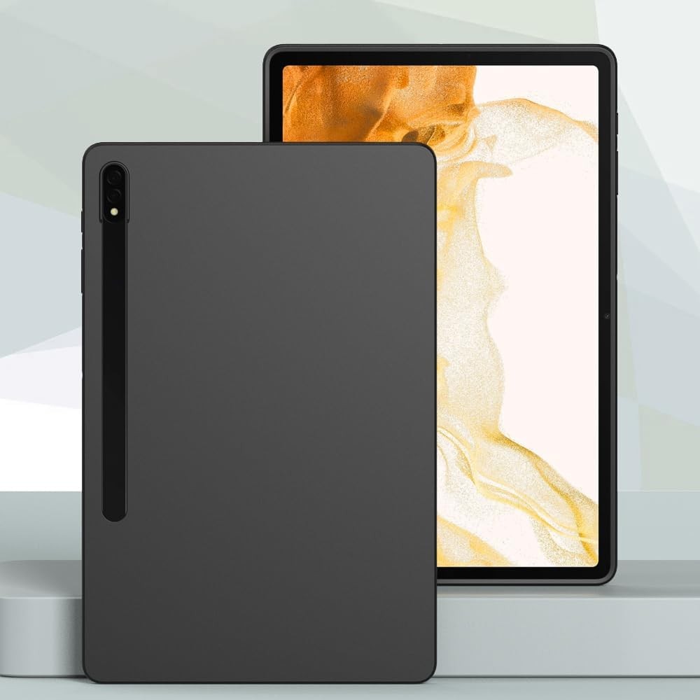Black Soft and Thin Protective Case for 12.4 Inch Galaxy Tab S8 Plus