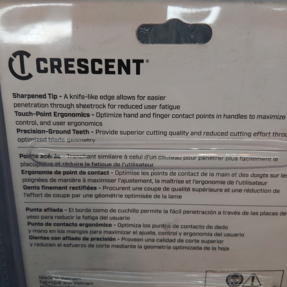 5 Pack Crescent 6” Drywall Jab Saw Set With Sharpened Tip - 5 Tools