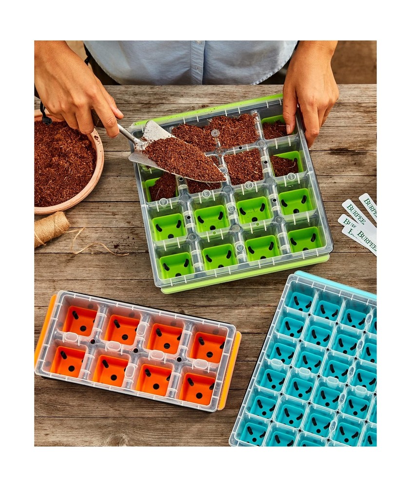 Burpee SuperSeed Windowsill Seed Starting Tray | 8 XL Cell | Seed Starter Tra...