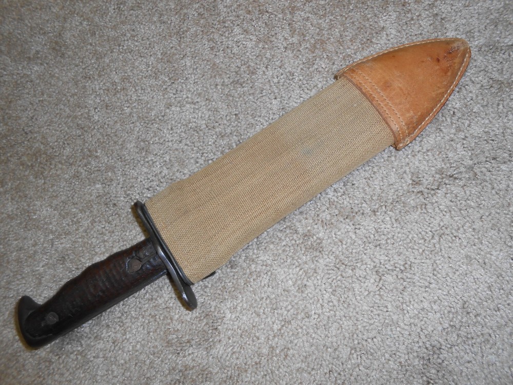 WW1 Bolo Fighting Knife US MOD 1917, w/Scabbard