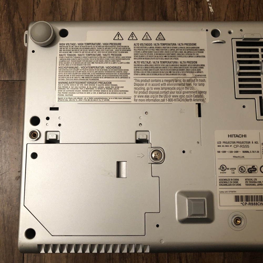 Hitachi Projector Performa CP-RS55 Multimedia LCD Silver